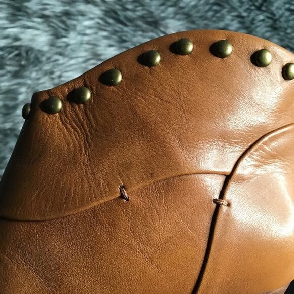 B. Makowski Brown Leather Ankle Boots 7.5M - Picture 8 of 9